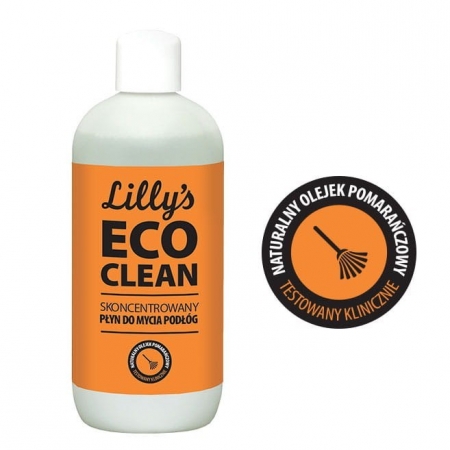 LILLY'S ECO CLEAN Skoncentrowany Płyn do Mycia Podłóg z olejkiem pomarańczowym 750ml